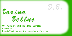 dorina bellus business card